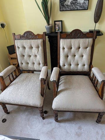 Fauteuil (2) - Bois dur - Fauteuils de la fin de l’époque