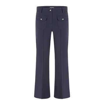 Cambio • blauwe Farah patched pocket broek • 36, Cambio, Nieuw, Maat 36 (S), Verzenden