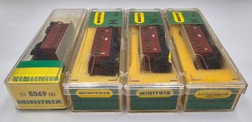Minitrix N - 3069 - Modeltrein personenwagonset (4) - Vier, Hobby en Vrije tijd, Nieuw