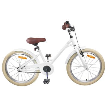 vidaXL Kinderfiets 18 Inch voor 5-7 jaar oud Wit, Verzenden, Nieuw