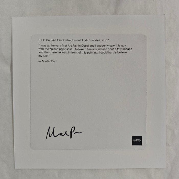 Martin Parr (1952–) - DIFC Gulf Art Fair. Dubai, United Arab, Antiquités & Art, Art | Objets design