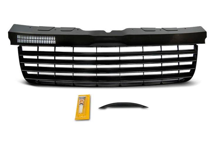 Grille | Volkswagen Transporter Kombi 03-10 4-d |  zwart, Auto-onderdelen, Carrosserie, Nieuw, Verzenden