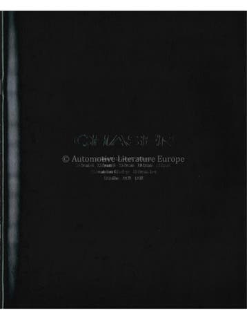 1997 TOYOTA CHASER BROCHURE JAPANS, Nieuw