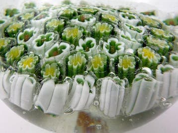 Large Millefiori Glass Paperweight – Mid-20th Century -
