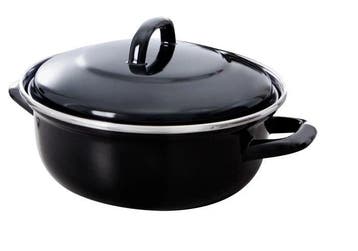 BK Fortalit Emaille braadpan 24cm — zo goed als nieuw, Verzenden, Nieuw