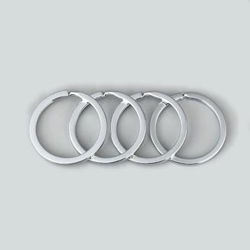 Set van 30 mooie sleutelringen (22-28 mm, kleur 2: zilver), Verzenden, Nieuw