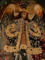 Mid XX - Cuzco Painting Peruvian School - St Miguel