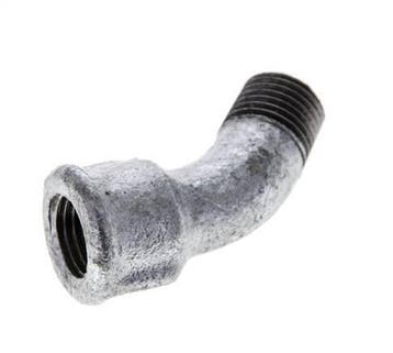 Raccord coudé 45deg R1/4 Male x Rp1/4 Female Fonte 25bar, Verzenden, Nieuw