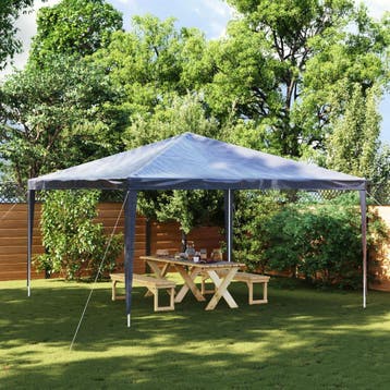 vidaXL Partytent 4x4 m blauw, Verzenden