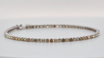 Zonder minimumprijs - Armband - 14 karaat Witgoud - 1.60ct., Nieuw
