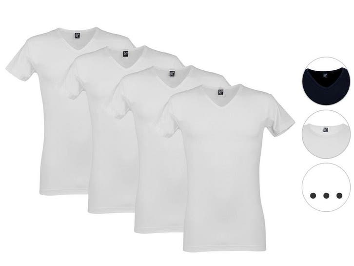 2dekans | Alan Red Oklahoma Basic T-Shirt - 4-Pack - maat M, Kleding | Heren, T-shirts, Ophalen of Verzenden