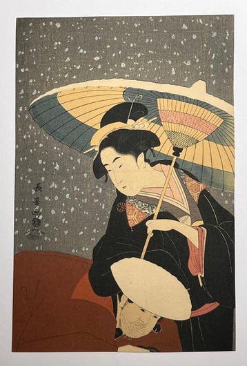 Japanese Ukiyo-e Woodblock Print - Exquisite Eishosai Choki