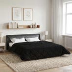 vidaXL Winter Duvet Zwart 200 x 240 cm Microvezel en Teddy, Verzenden, Nieuw