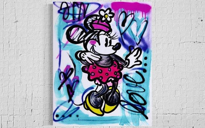 MAxIMO - MINNIE LOVE, Antiquités & Art, Art | Peinture | Moderne