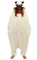 Onesie Mopshond Pak S-M of 158-164 Hondenpak Kostuum Pug Bru, Ophalen of Verzenden, Nieuw