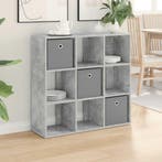 vidaXL Dressoir met lade Beton Grijs 88,5 x 29 x 84,5 cm, Verzenden