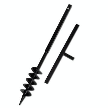 vidaXL Grondboor met handvat en schroefkop (dubbele schroef), Doe-het-zelf en Bouw, Verzenden, Nieuw