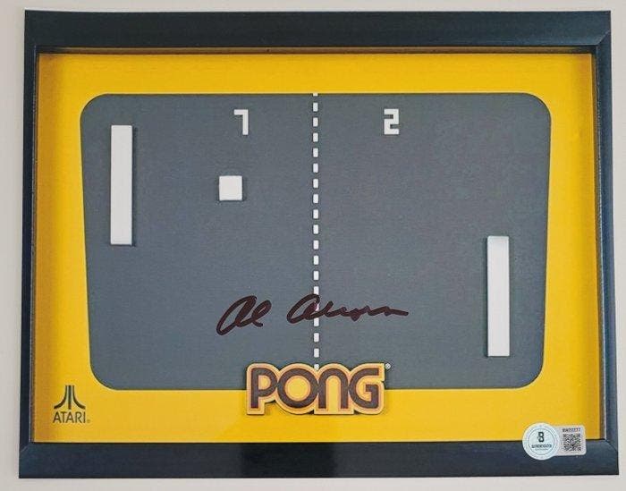 Atari - Rare Autograph From Allan Alcorn Creator of Pong, Games en Spelcomputers, Spelcomputers | Overige Accessoires