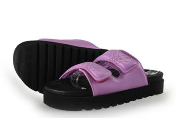 VIA VAI Slippers in maat 37 Zwart, Kleding | Dames, Schoenen, Slippers, Verzenden, Zwart, Zo goed als nieuw