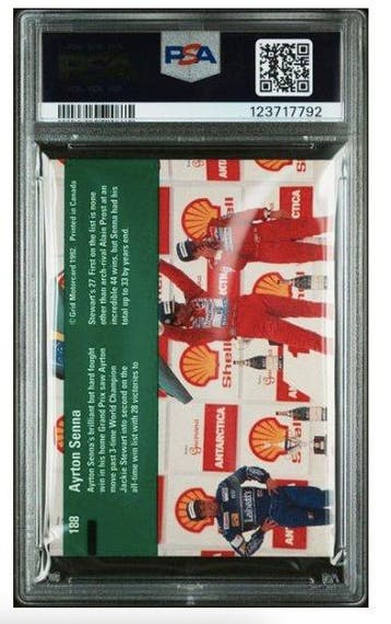 1992 Grid Ayrton Senna #188 - PSA 9 - 1 Graded card, Nieuw