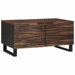 vidaXL Salontafel Walnotenhout 80 x 50 x 40 cm Bewerkt hout, Verzenden, Nieuw