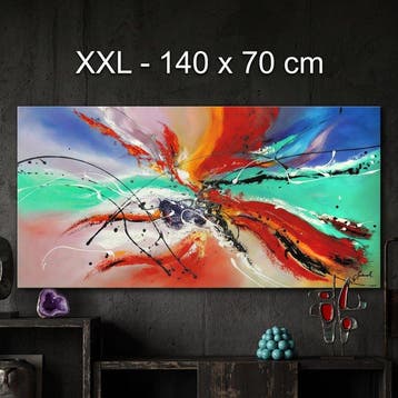 Monika Spiewak - Abstract - Oil Painting Stretched On The