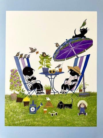 Fiep Westendorp (1916-2004) - Jip en Janneke in the garden