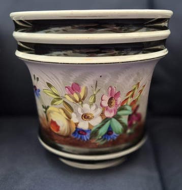 Petrus Regout - Bloempot (2) - Aardewerk