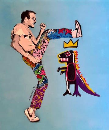 Quiona+ - ‘Keith Haring x Basquiat’ XL