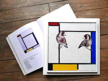 Jos Verheugen - Free after Mondrian, with Goldfinches