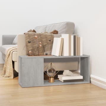 vidaXL Tv-meubel 80x24x32 cm bewerkt hout betongrijs, Verzenden, Nieuw