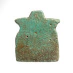 Oud-Egyptisch Faience Hathor Plaque Amulet