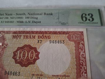Vietnam. - 100 and 1000 Dong - various dates - Pick 19b and
