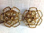 Plafonnier (2) - Bronze, Cuivre, Cristal - Plafond ou mur