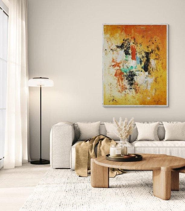 Floria Rey - Sunny Road XXL, Antiek en Kunst, Kunst | Schilderijen | Modern