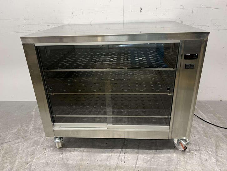 RVS Warmhoudkast Warmtekast voor gegrilde kippen 2 x 2, Zakelijke goederen, Horeca | Keukenapparatuur, Ophalen of Verzenden