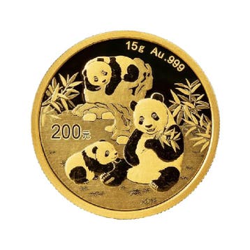 15 gram gouden Panda munt 2025
