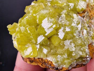 Pyromorphite Groupe de cristal - Hauteur : 60 mm - Largeur :, Verzamelen