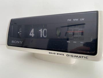 Flip klok - Sony - Vintage Plastic - 1960-1970 - Flip clock