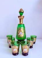 Drankservies voor 6 (7) - Verguld, Glas