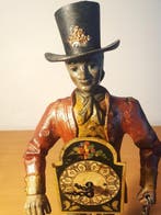 Tafelklok, Zwarte Woud Clockman klok - Antiek - Gietijzer, Antiek en Kunst