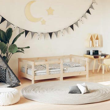 vidaXL Kinderbedframe 70x140 cm massief grenenhout, Verzenden, Nieuw