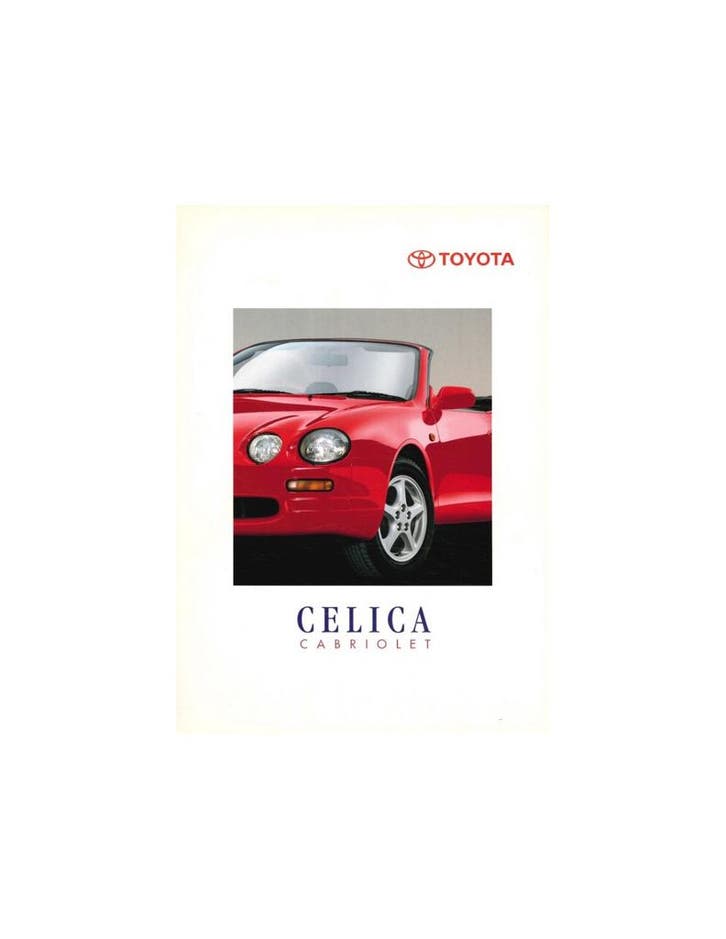 1995 TOYOTA CELICA CABRIOLET BROCHURE, Livres, Autos | Brochures & Magazines