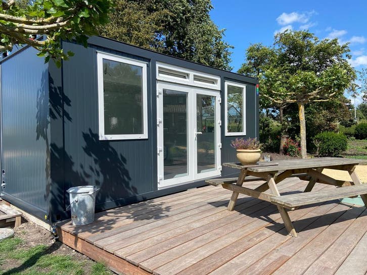 Glazen container huis? neem contact op! levering naar wens!, Doe-het-zelf en Bouw, Containers
