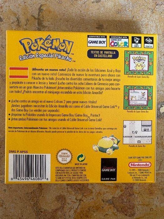 Nintendo - Gameboy Classic - Pokémon Edición Amarilla:, Games en Spelcomputers, Spelcomputers | Overige Accessoires