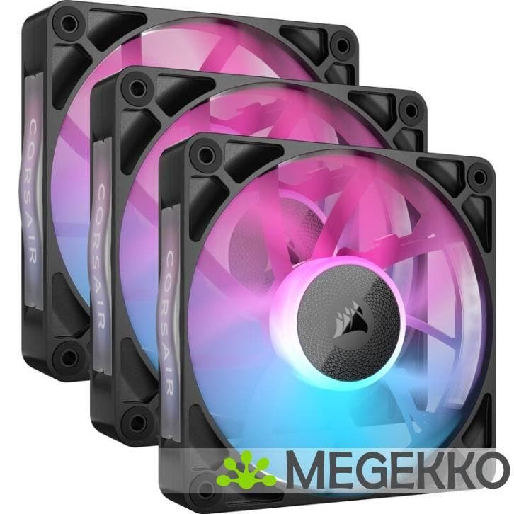 Corsair iCUE LINK RX120 RGB 120mm PWM Fan Starter Kit Black, Informatique & Logiciels, Refroidisseurs d'ordinateur, Envoi