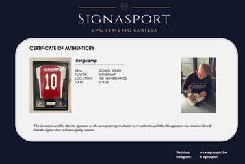 AJAX - Europese voetbal competitie - Bergkamp - Voetbalshirt, Verzamelen, Nieuw