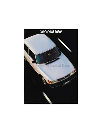 1981 SAAB 99 BROCHURE NEDERLANDS