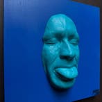 gregos - Blue light mockery on blue background