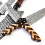 Keukenmes - Chefs knife - Gevouwen staal, hout en olijfhout